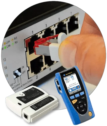 Network cabling and testing