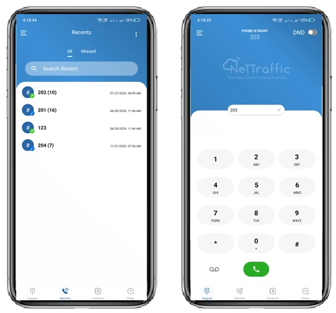 NetTraffic mobile app screenshots